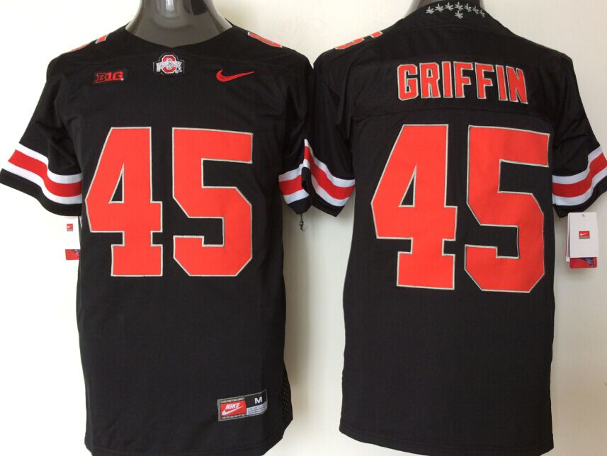 NCAA Men Ohio State Buckeyes #45 Griffin black